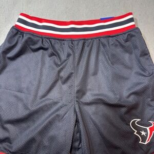 Ultra Game Houston Texans Shorts Mens Medium Navy New NFL Mesh Striped Trim